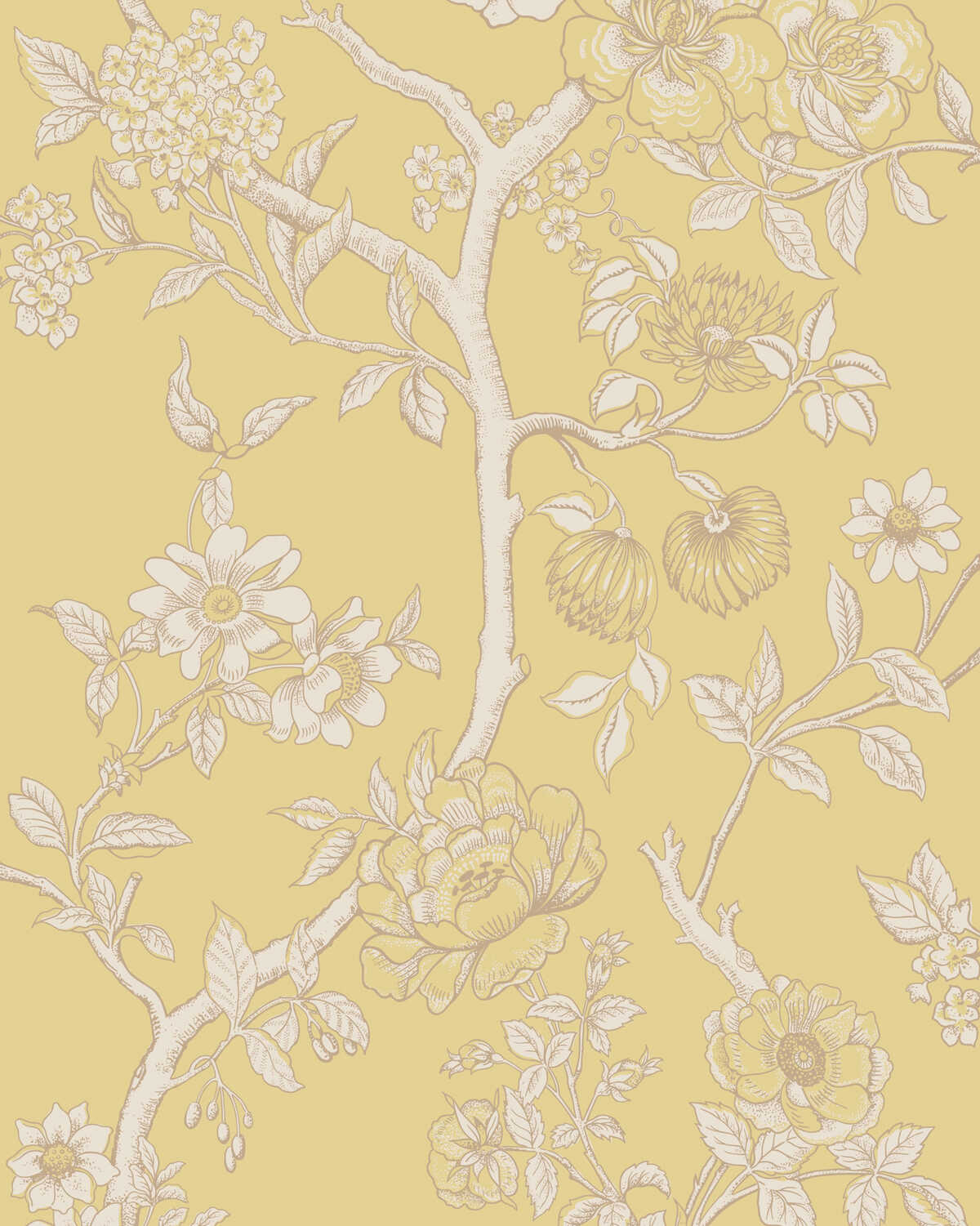 Paradise Tree - Yellow - COLE & SON Wallpaper