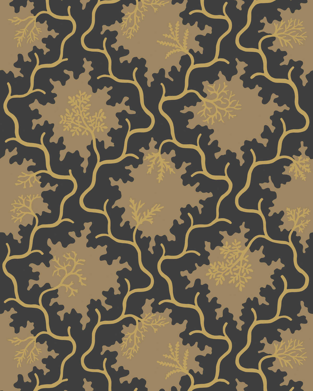 Moss Trellis - Black - COLE & SON Wallpaper