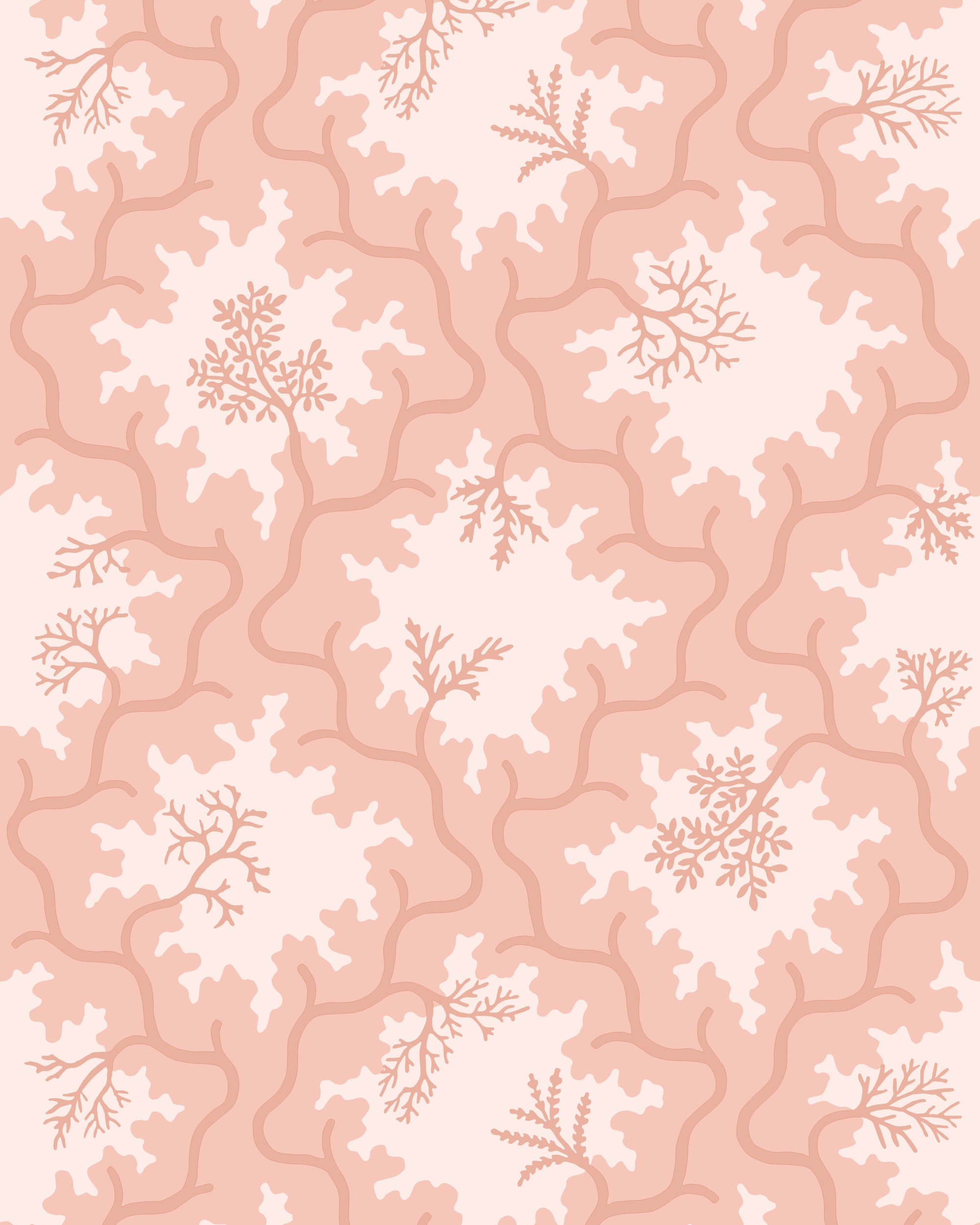 Moss Trellis - Soft Coral - Cole & Son Wallpaper
