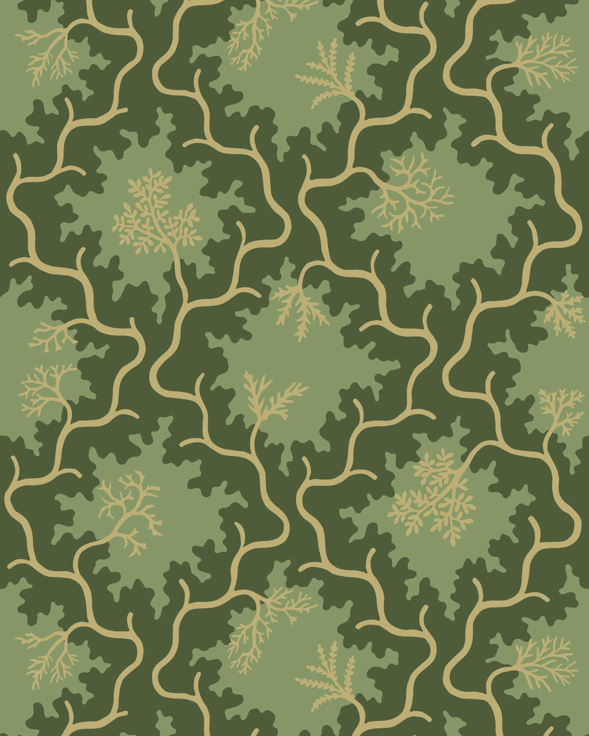 Moss Trellis - Evergreen - COLE & SON Wallpaper