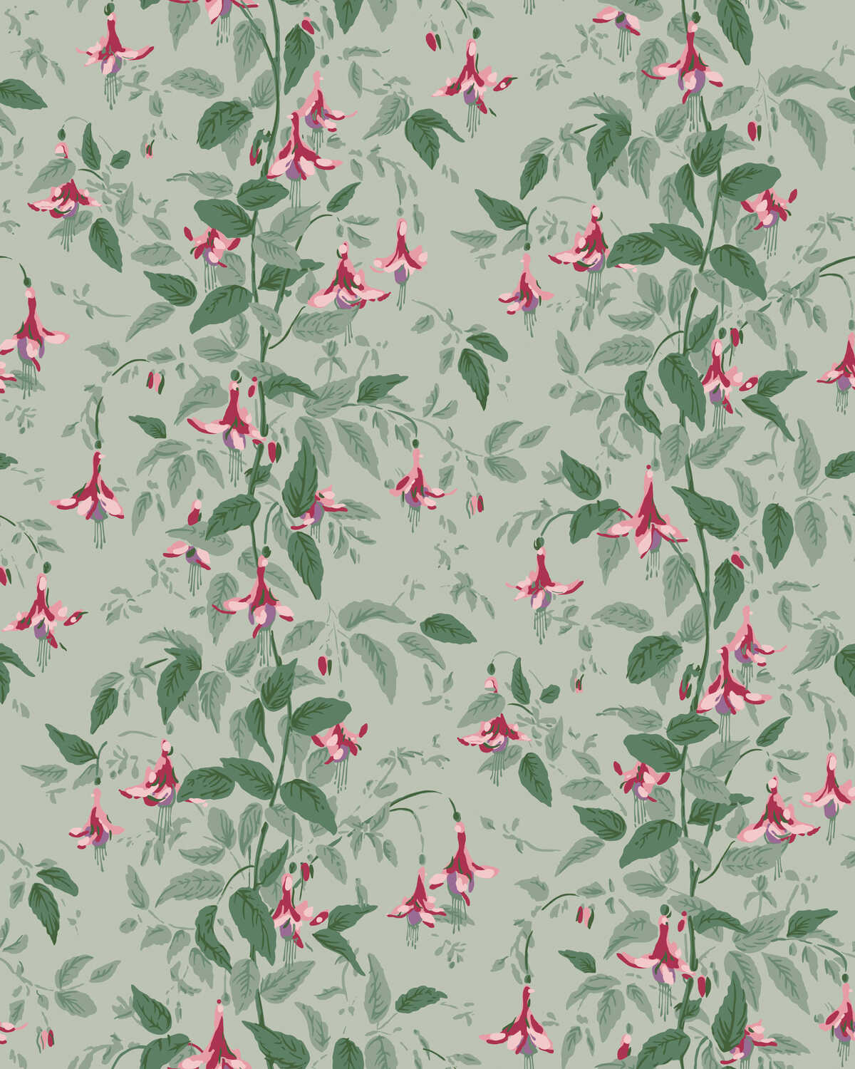 Fuschia - Dusty Rose - COLE & SON Wallpaper