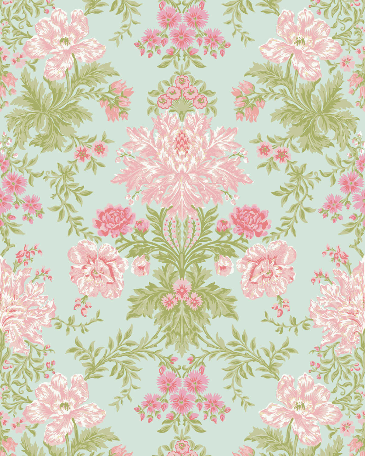 Poppies - Soft Pink - COLE & SON Wallpaper