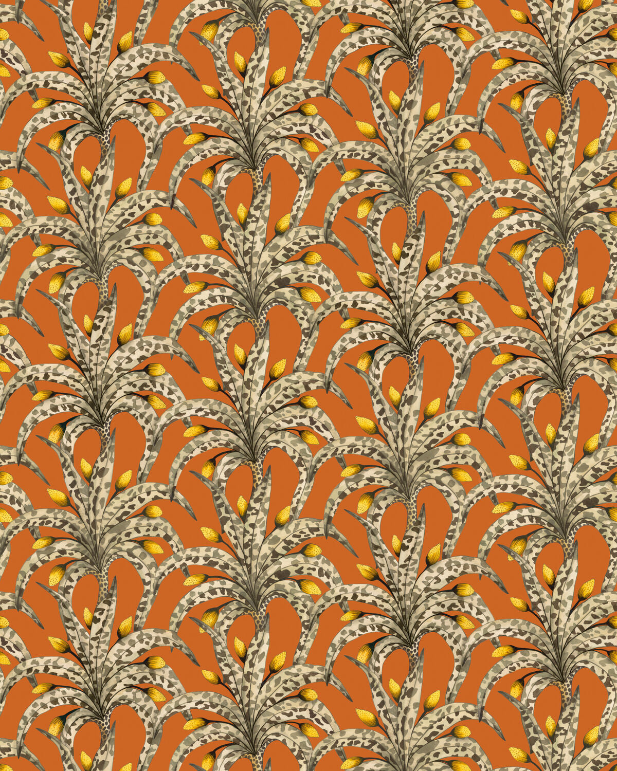 Afrika Damask - Tangerine - Cole & Son Wallpaper