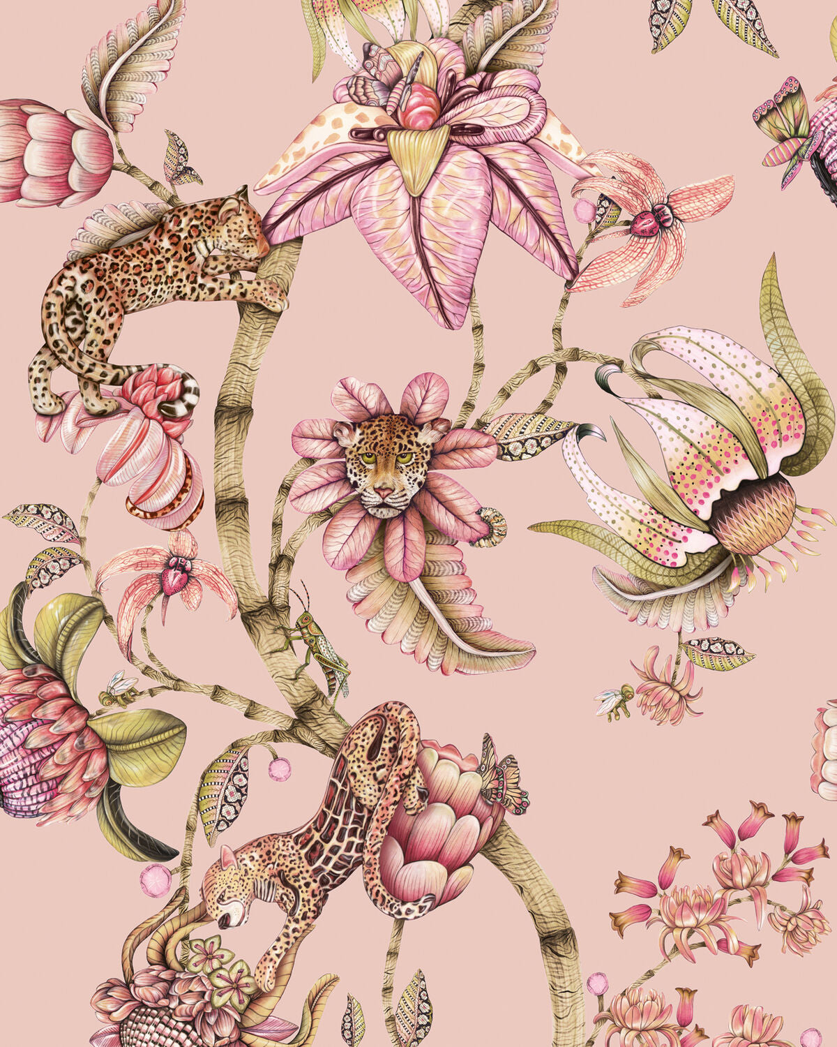 Protea Panthera - Rs Quartz - Cole & Son Wallpaper