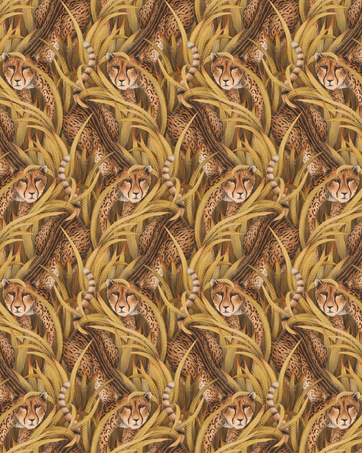 Cheetah Prowl - Bronze - Cole & Son Wallpaper