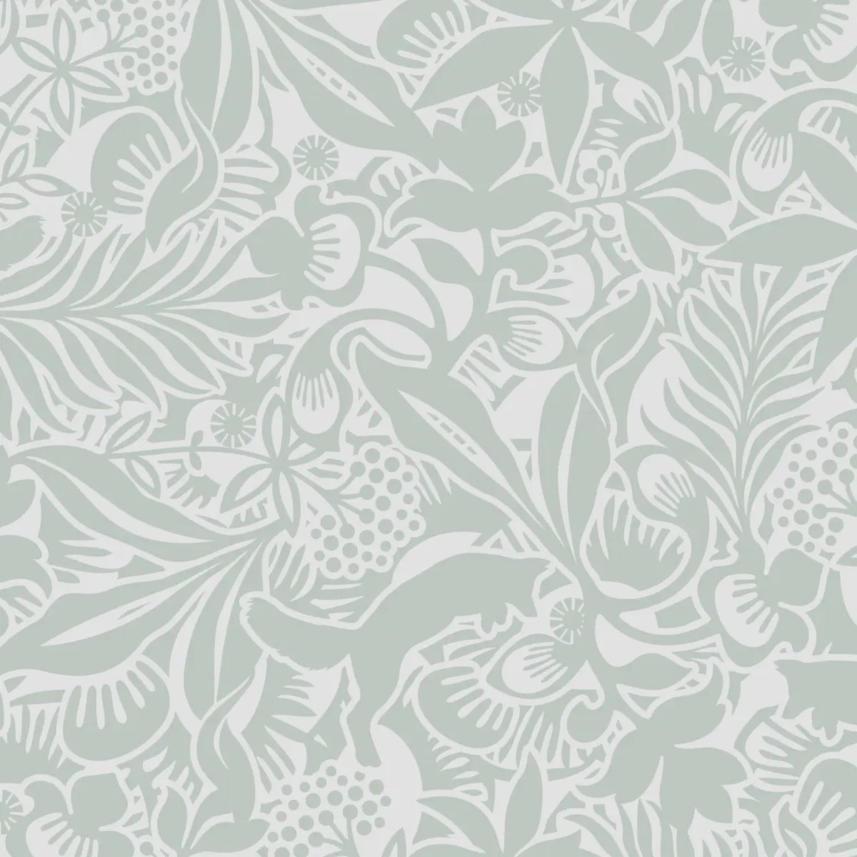 Fantasia Garden - Mineral - Schumacher 1478 Wallcovering