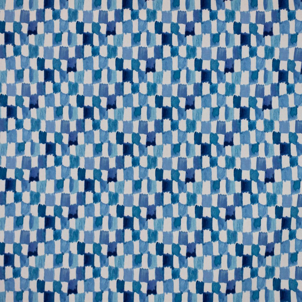 Brushstroke Check – Blue Jay