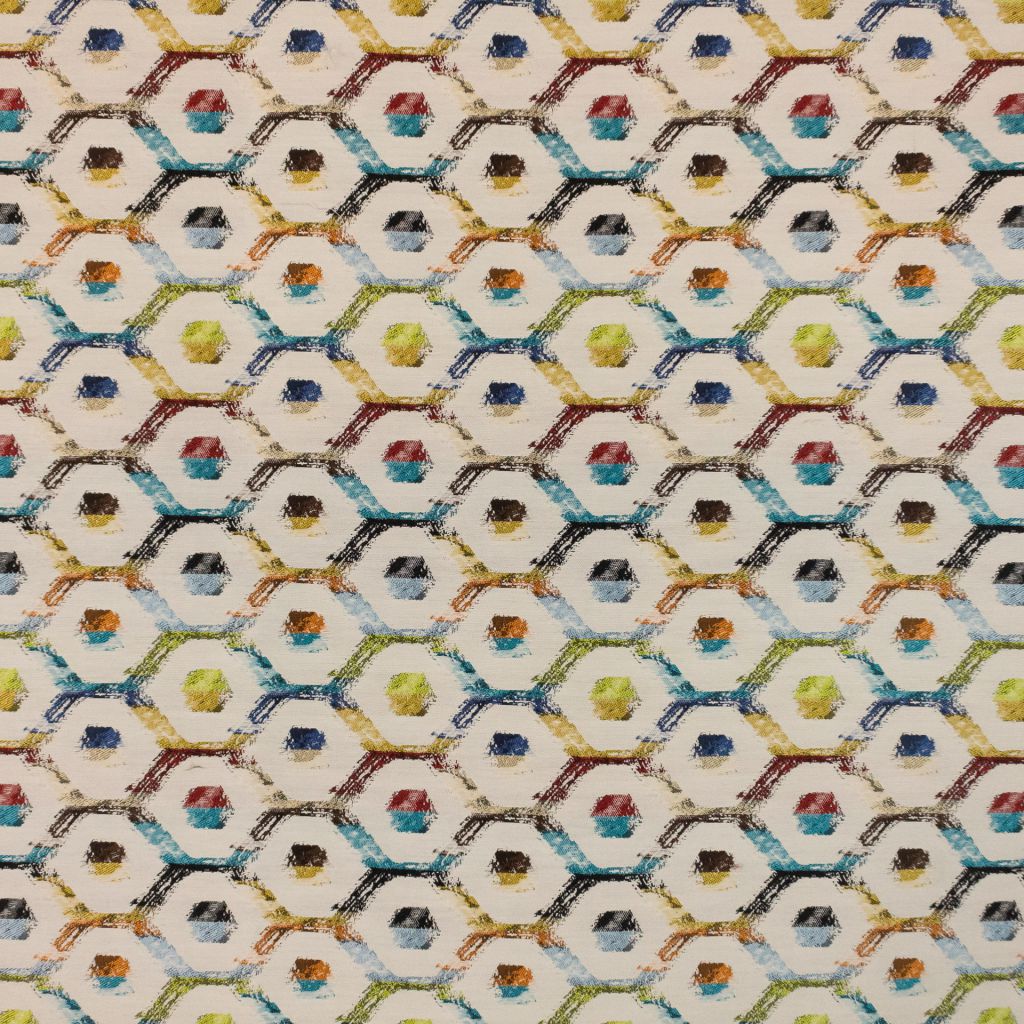 Watercolor Trellis â Sea Coral - RM Coco Fabric