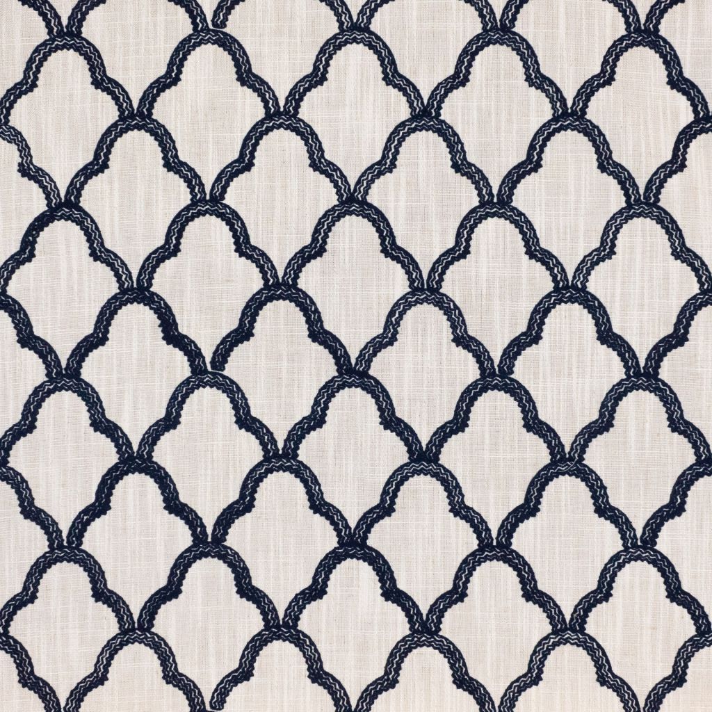 Lace Trellis – Lapis - RM Coco Fabric