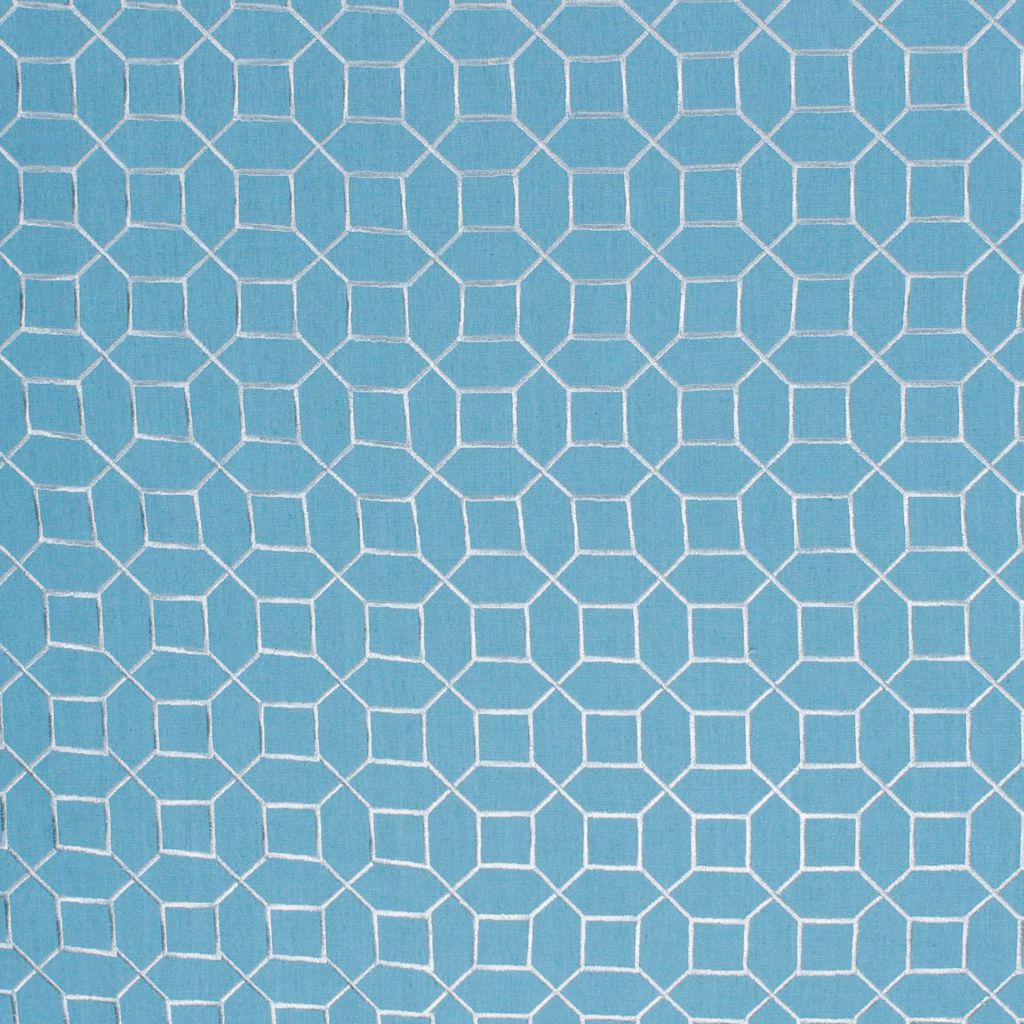 Sedgewick Trellis – Turquoise - RM Coco Fabric