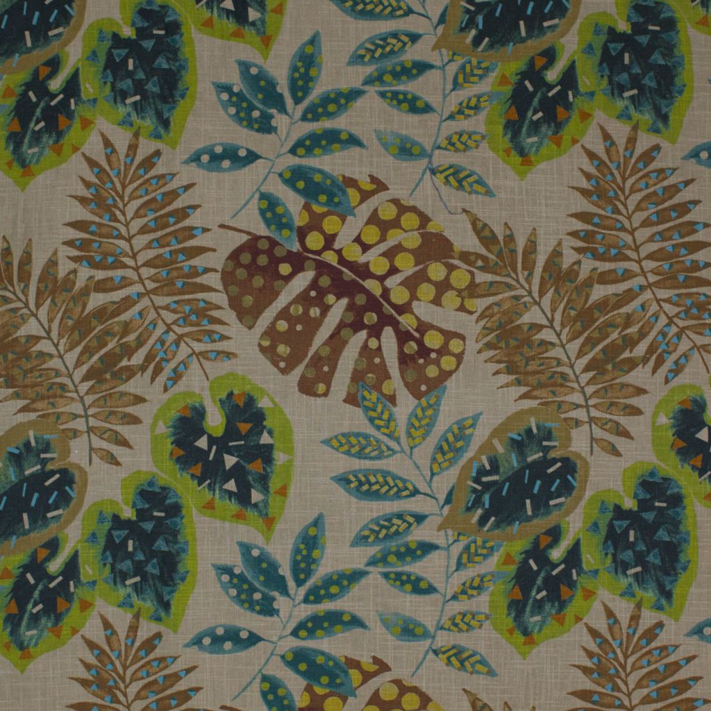 Tropix â Turquoise - RM Coco Fabric