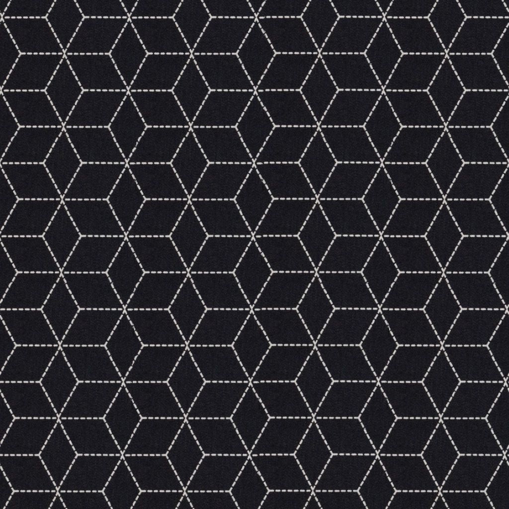 Boxed In – Navy - RM Coco Fabric