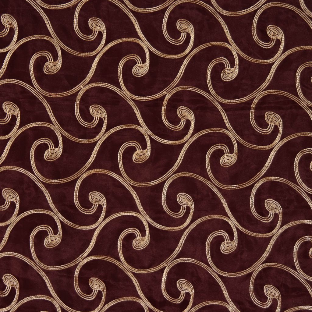 TUBA – MERLOT/GOLD - RM Coco Fabric
