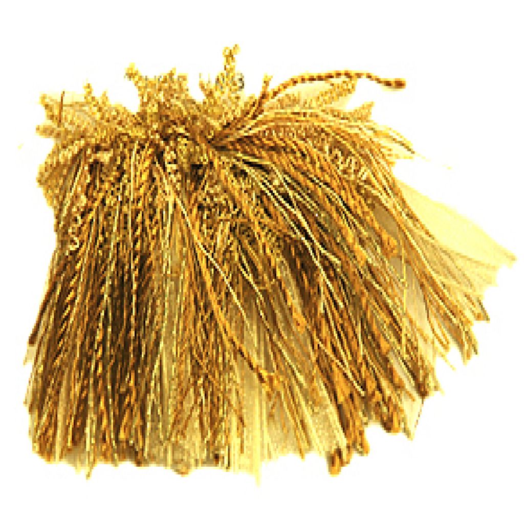 T1093 CURLY ROUCHE â GOLDEN SHIMMER