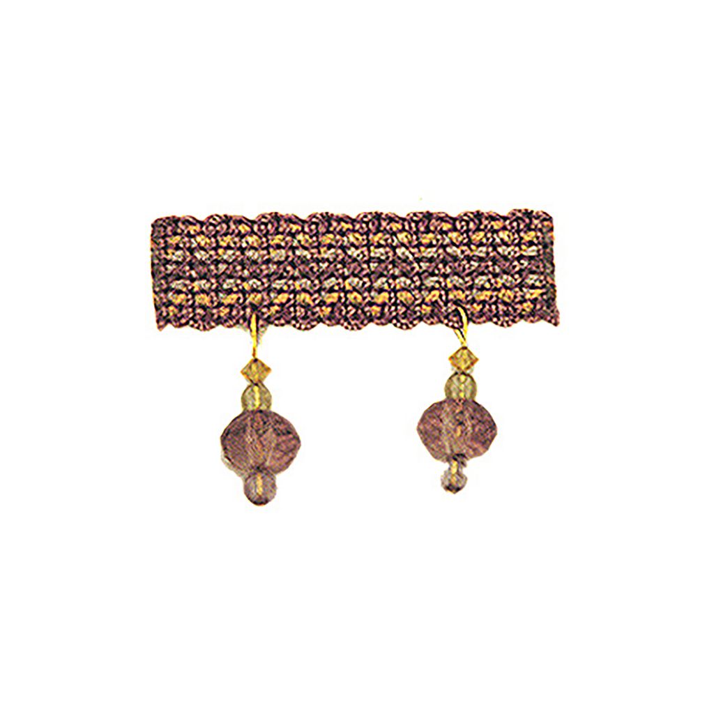 T1095 BEADED FRINGE – LAVENDER FLDS