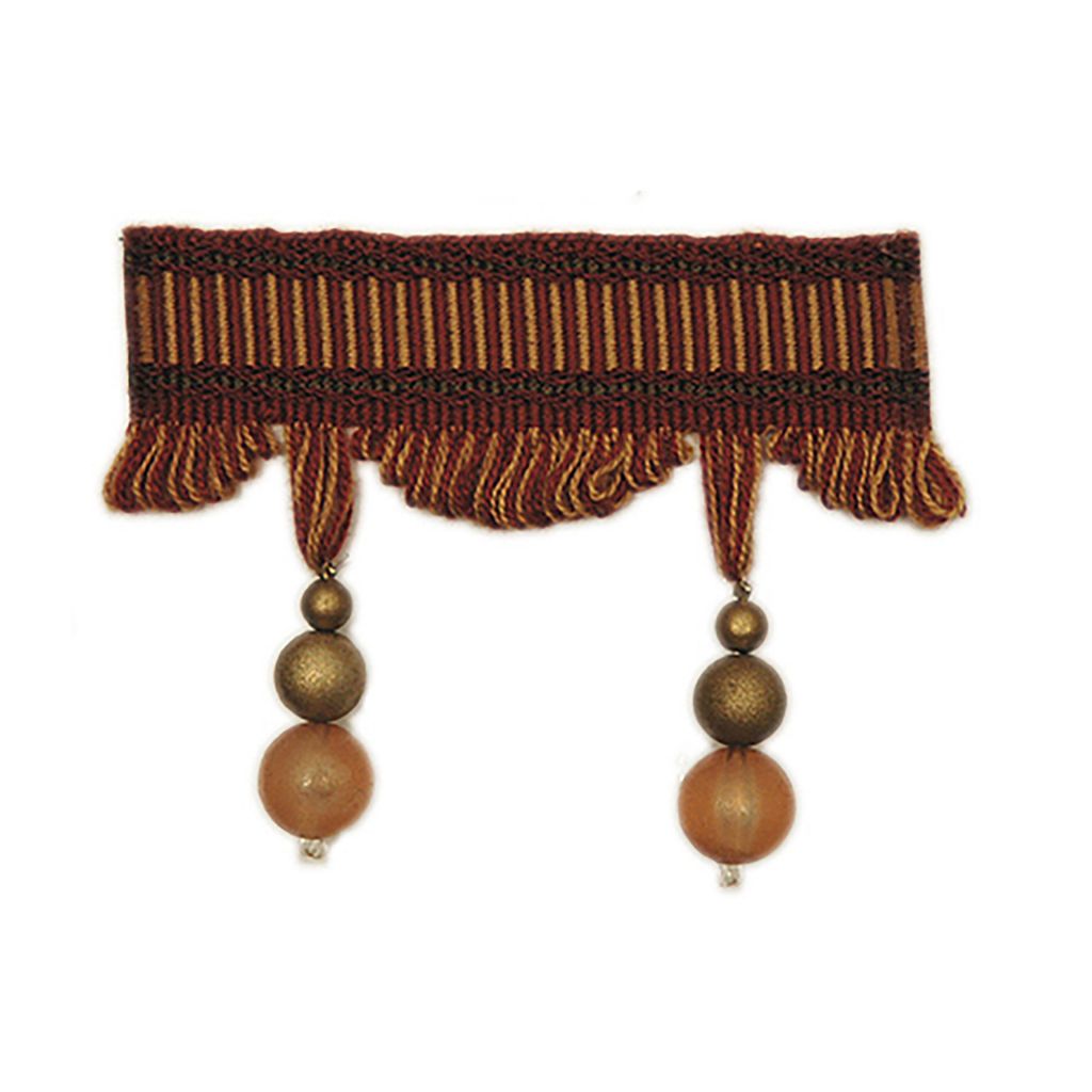 92072 BEADED TASSEL FRINGE – RICH RED