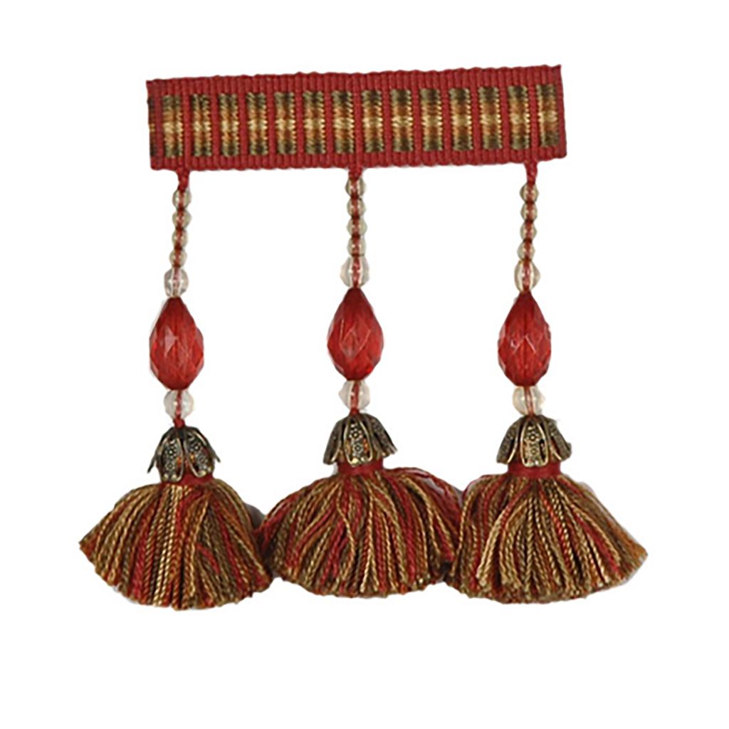 T1115 BEAD TASSEL F – SANTA FE BRICK BEAD TSL F