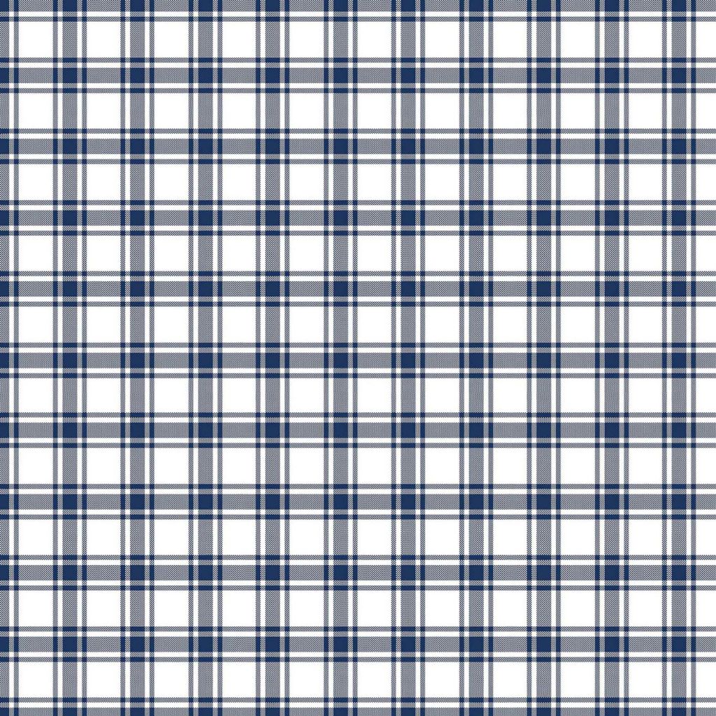 Geneviève Check – Cornflower