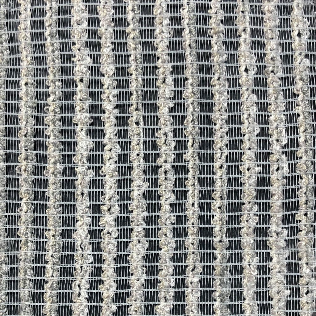 Gauze Stripe Wide-Width Sheer â Mist - RM Coco Fabric