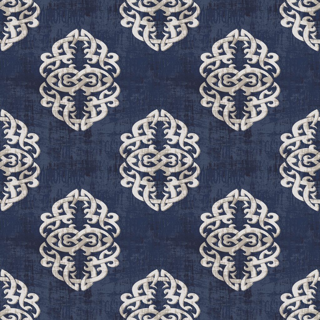 Guinevere Damask – Sapphire