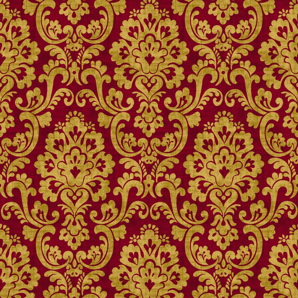 Frescato Damask Reversal – Opera Red