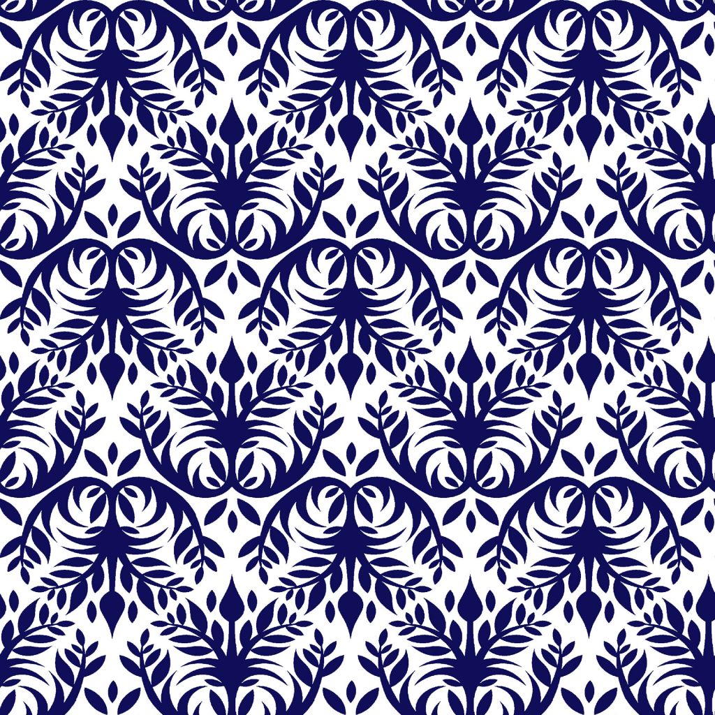 Double Dutch Damask – Cobalt