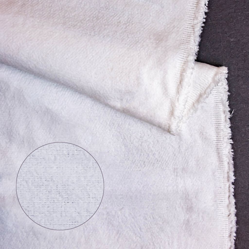 RM Designer English Domette – White RM Coco Fabric - RM Coco Fabric
