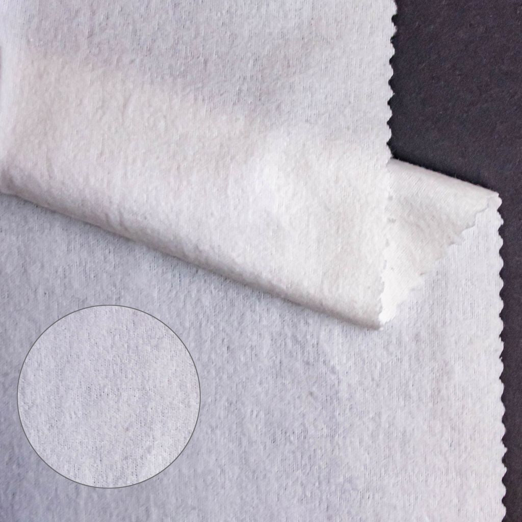 RM Designer Heavy Flannel – White RM Coco Fabric - RM Coco Fabric