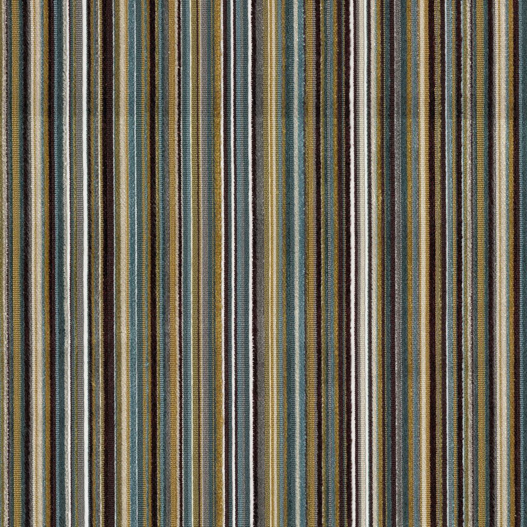 Savoy Stripe â Peacock - RM Coco Fabric