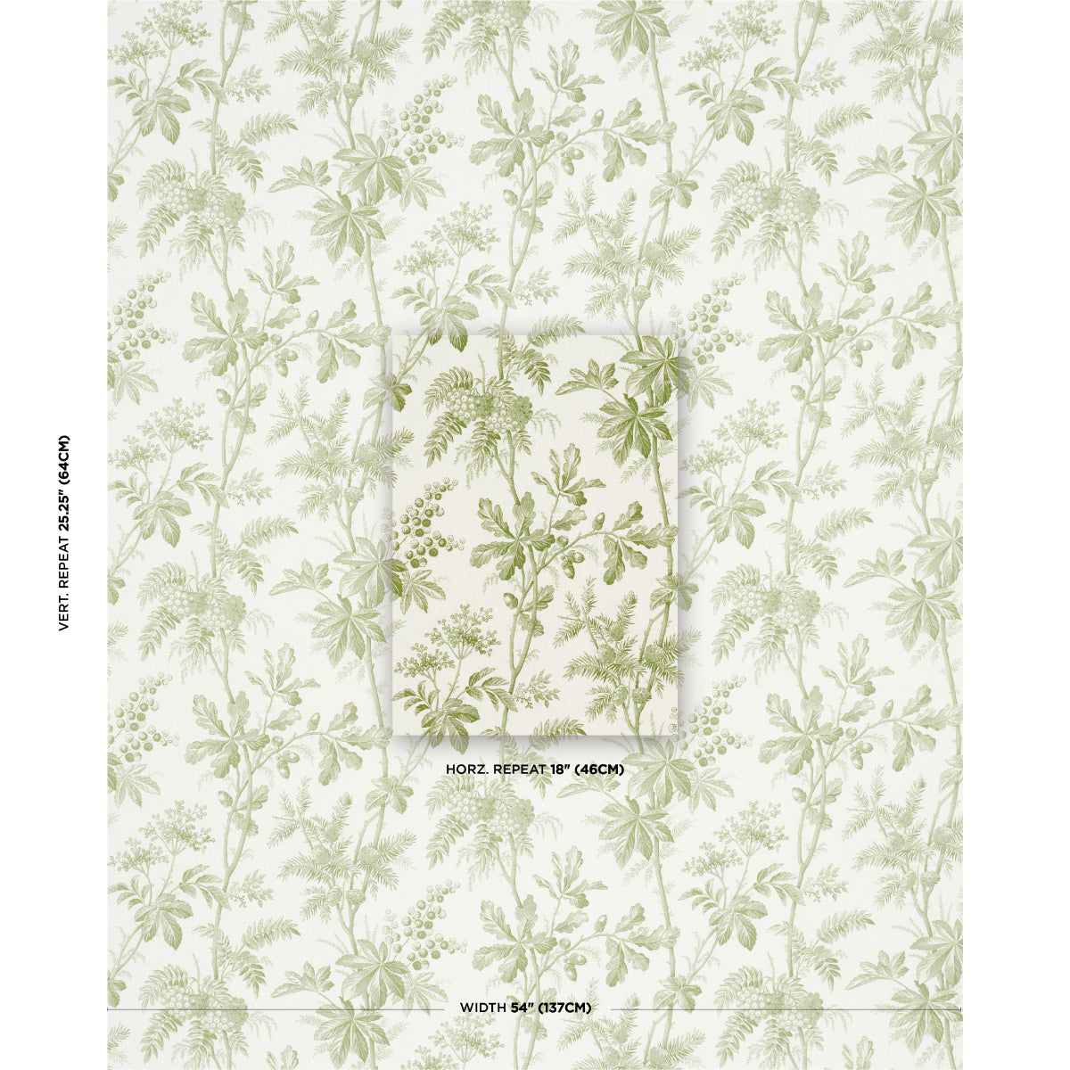 BRANTWOOD-VINE-LEAF-SCHUMACHER-174114 - Schumacher Tela