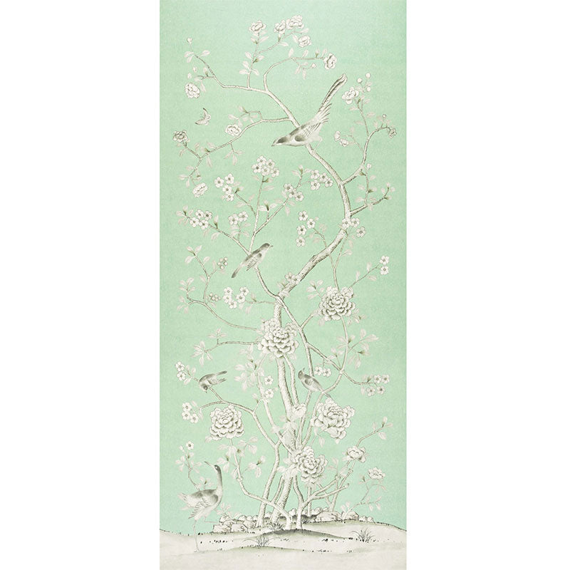 Chinois Palais - Aquamarine - Schumacher 175043 -Fabric - Schumacher Fabric