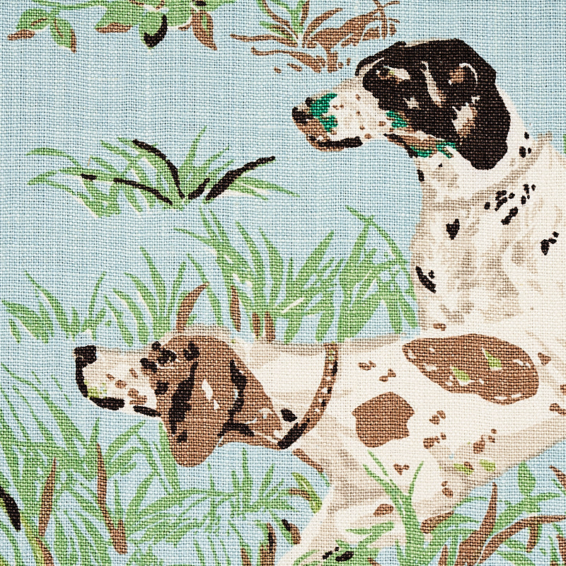 Pointers - Sky - Schumacher 175161 Fabric - Schumacher Fabric