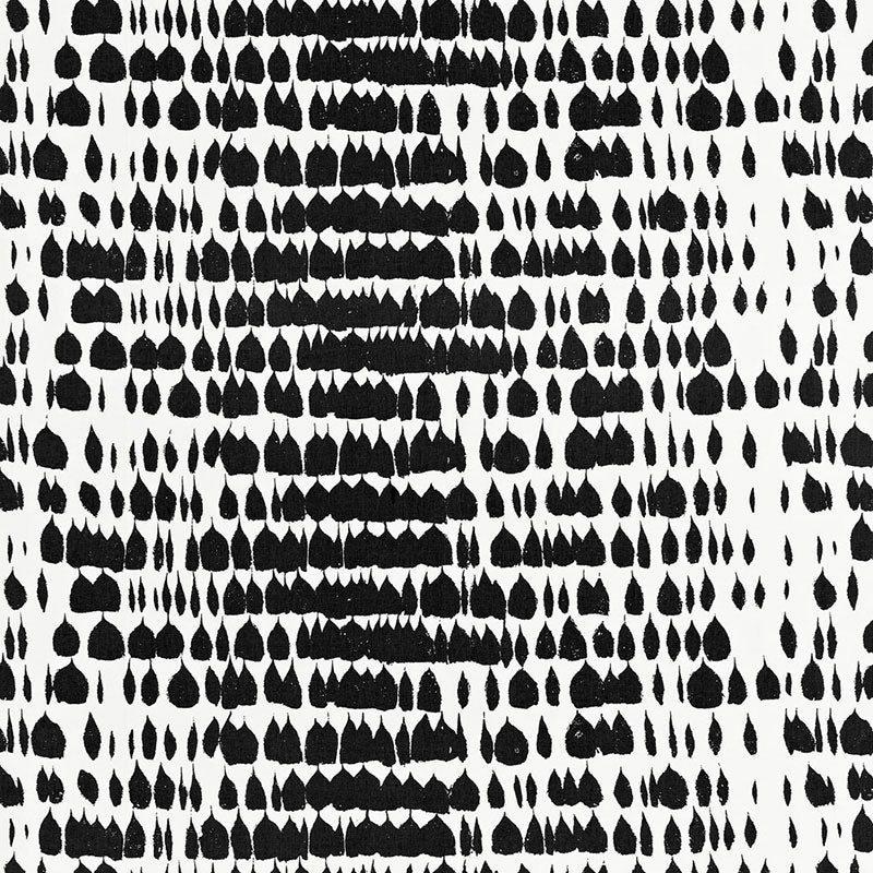 Queen Of Spain - Black - Schumacher 175200 Fabric - Schumacher Fabric