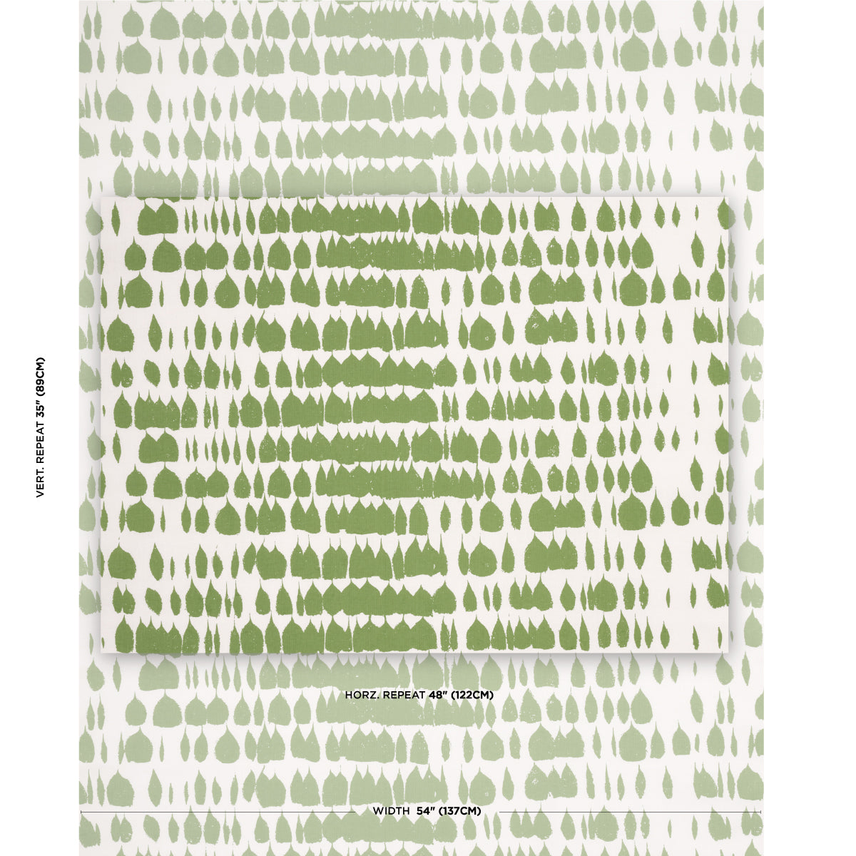 Queen Of Spain - Green - Schumacher 175209 Fabric - Schumacher Fabric
