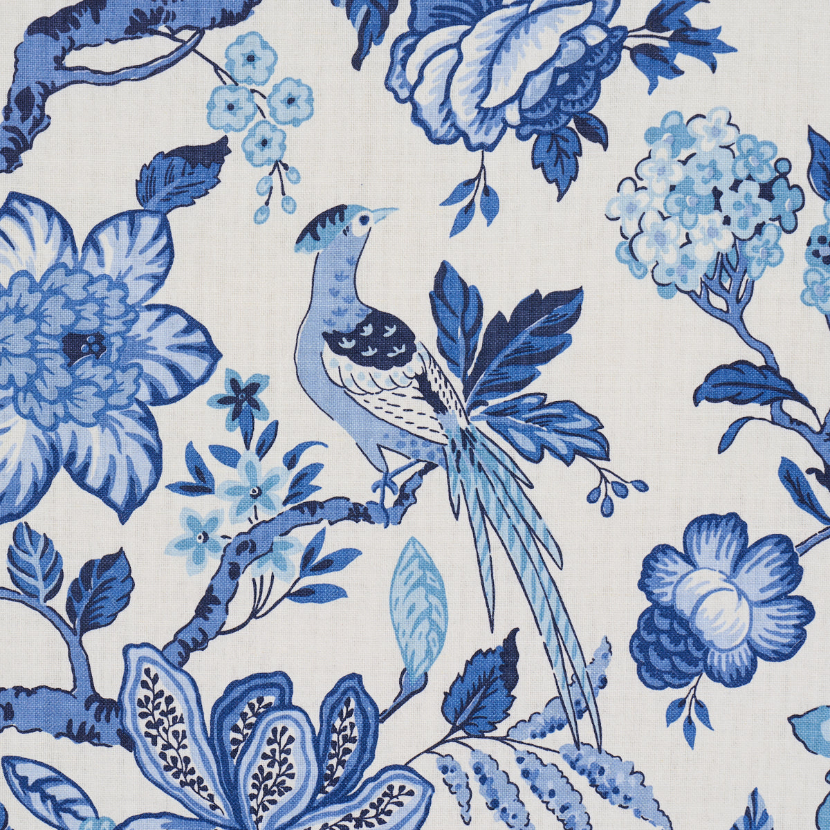 HUNTINGTON-GARDENS-BLEU-MARINE-SCHUMACHER-175560 - Schumacher Fabric