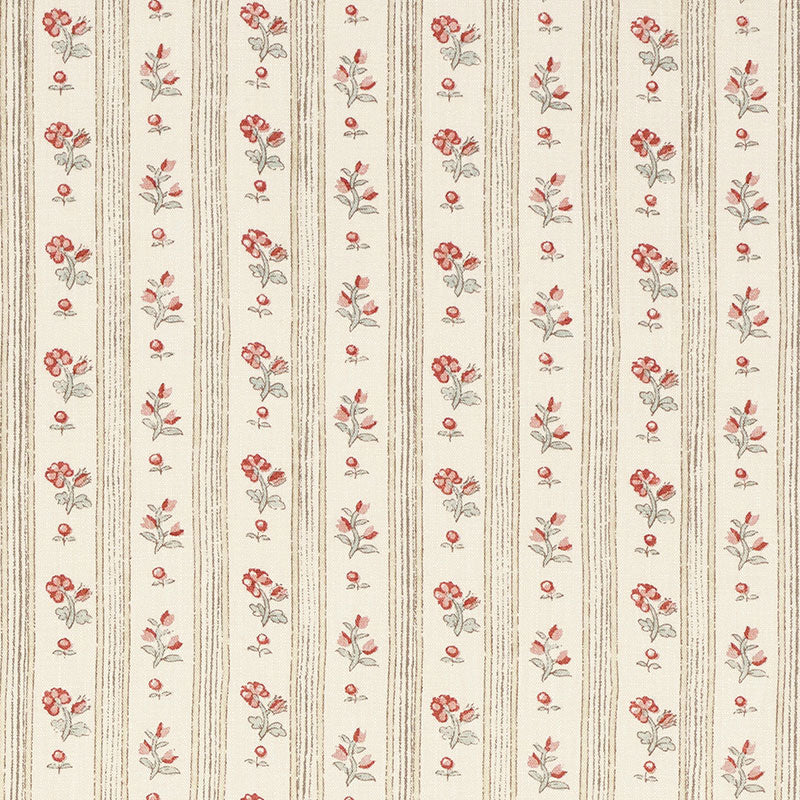 Cabanon Stripe - Rouge - Schumacher 175960 Fabric - Schumacher Fabric