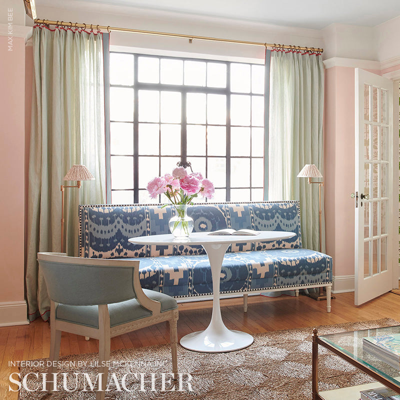 SAMARKAND-IKAT-II-PORCELAIN-SCHUMACHER-176062 - Schumacher Fabric