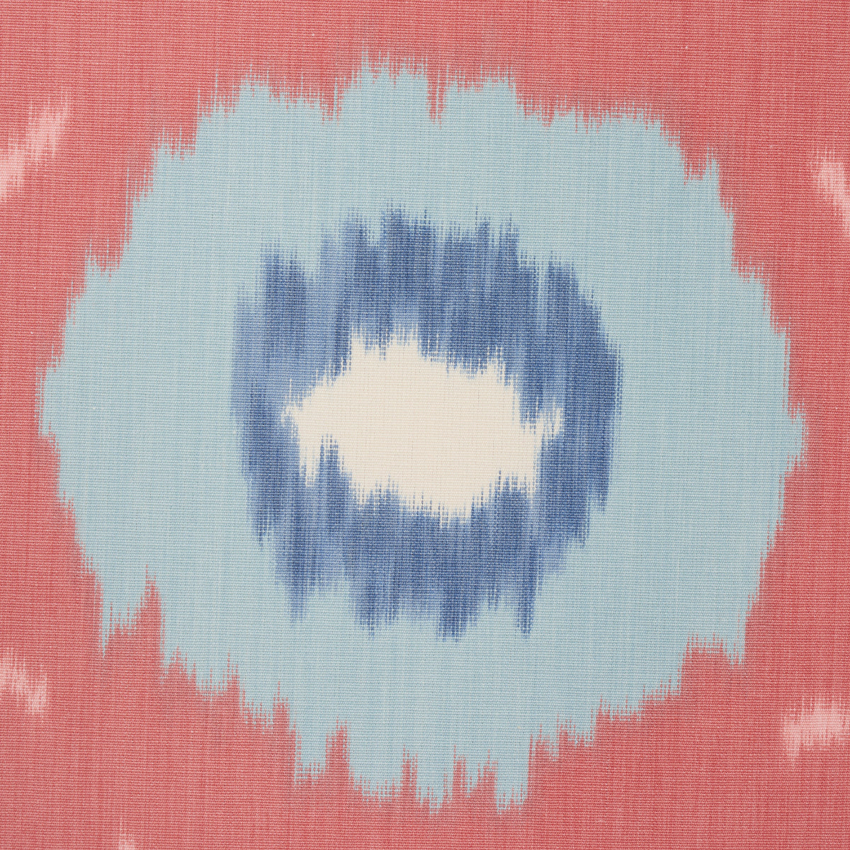 SAMARKAND-IKAT-II-CHAMBRAY-CORAL-SCHUMACHER-176065 - Schumacher Fabric