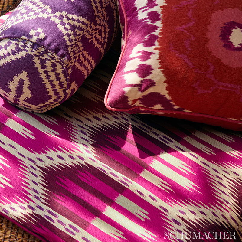 BUKHARA-IKAT-FUCHSIA-SCHUMACHER-176082 - Schumacher Fabric