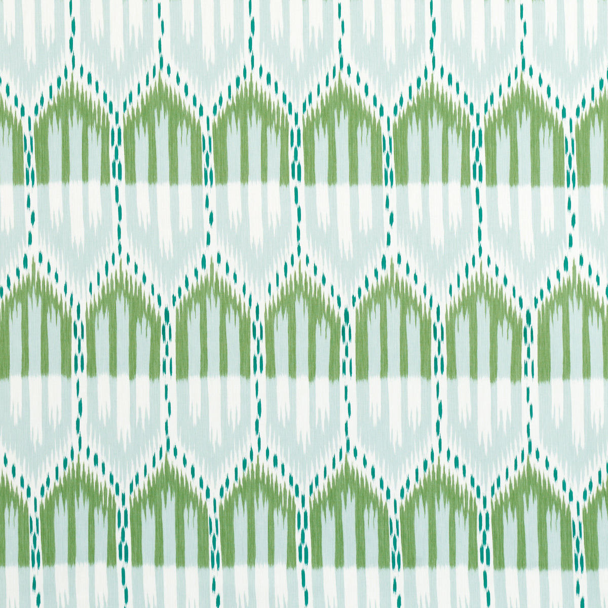 BUKHARA-IKAT-MINERAL-AND-LEAF-SCHUMACHER-176086 - Schumacher Fabric