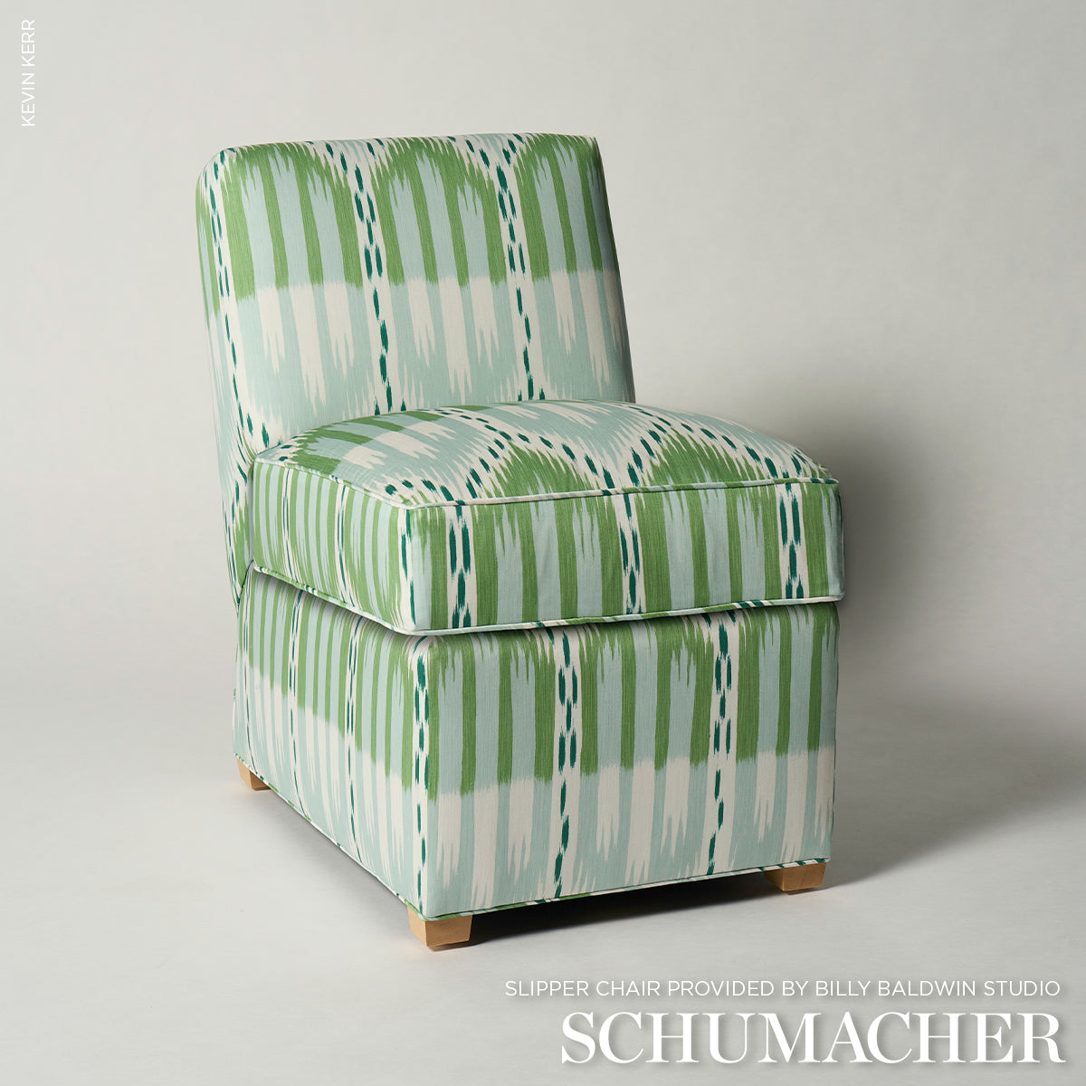 BUKHARA-IKAT-MINERAL-AND-LEAF-SCHUMACHER-176086 - Schumacher Fabric