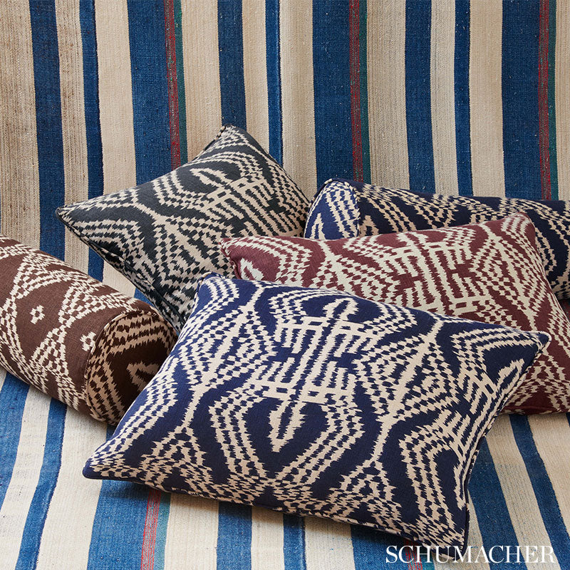 ASAKA-IKAT-ESPRESSO-SCHUMACHER-176093 - Schumacher Fabric