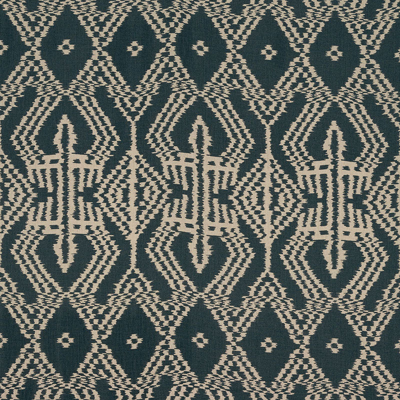 Asaka Ikat - Charcoal - Schumacher 176094 Fabric - Schumacher Fabric