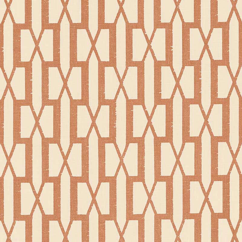 BELVEDERE-BURNT-ORANGE-SCHUMACHER-176116 - Schumacher Tela