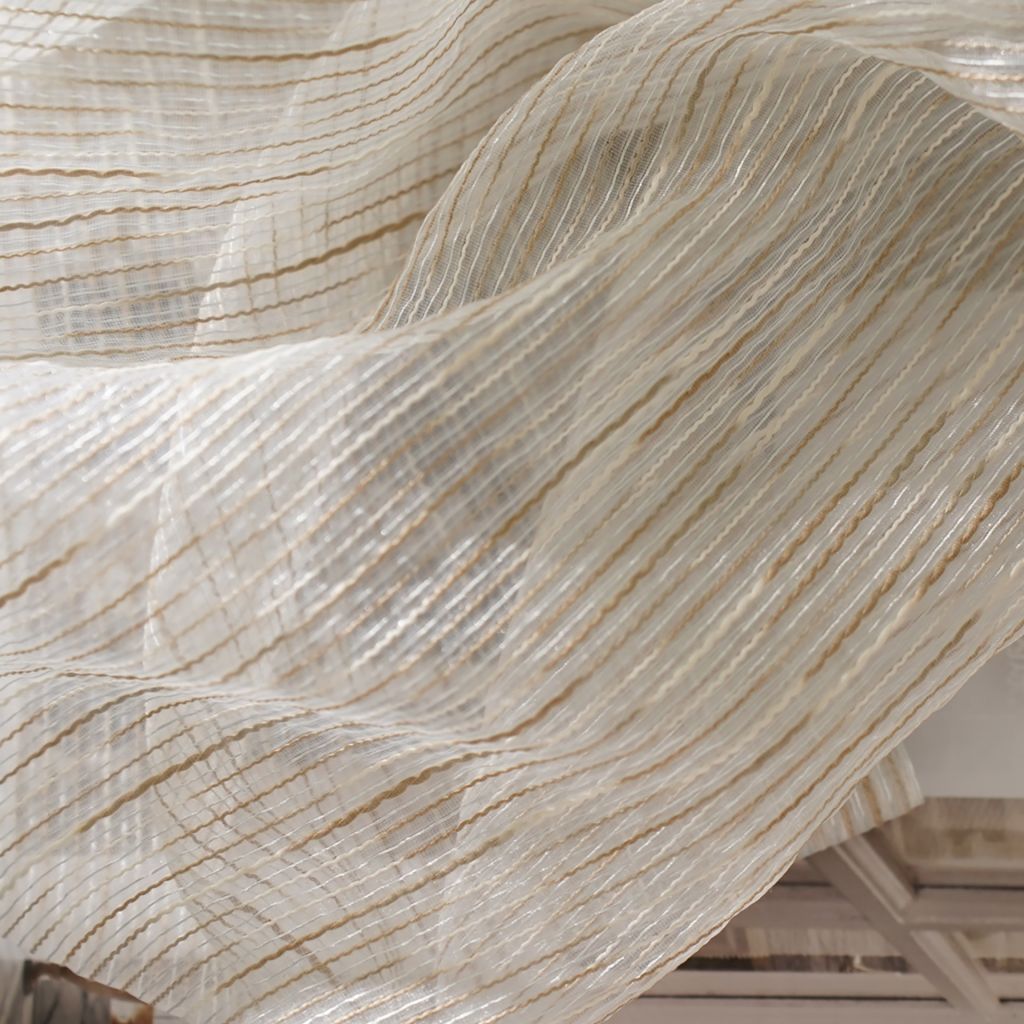 Neuhoff Wide-Width FR Sheer â Winter White - RM Coco Fabric