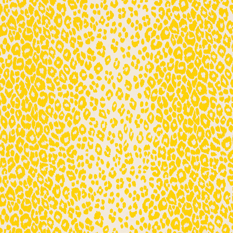 Iconic Leopard - Yellow - Schumacher 176451 Fabric - Schumacher Fabric