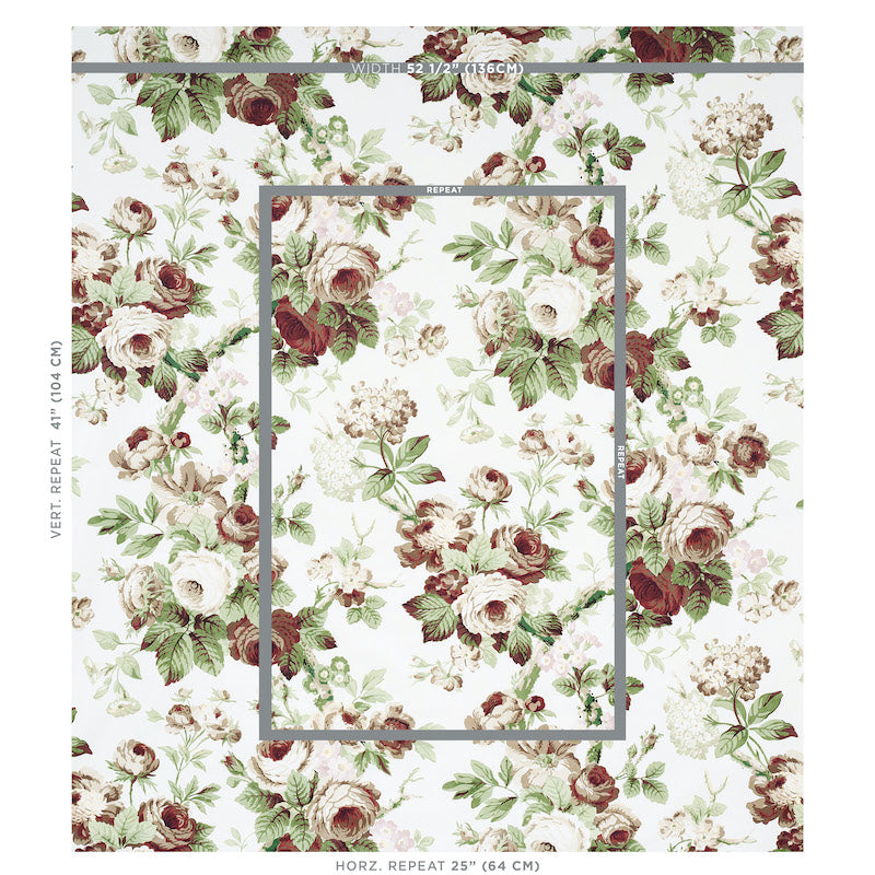 NANCY-FLORAL-GRISAILLE-SCHUMACHER-177201 - Schumacher Fabric