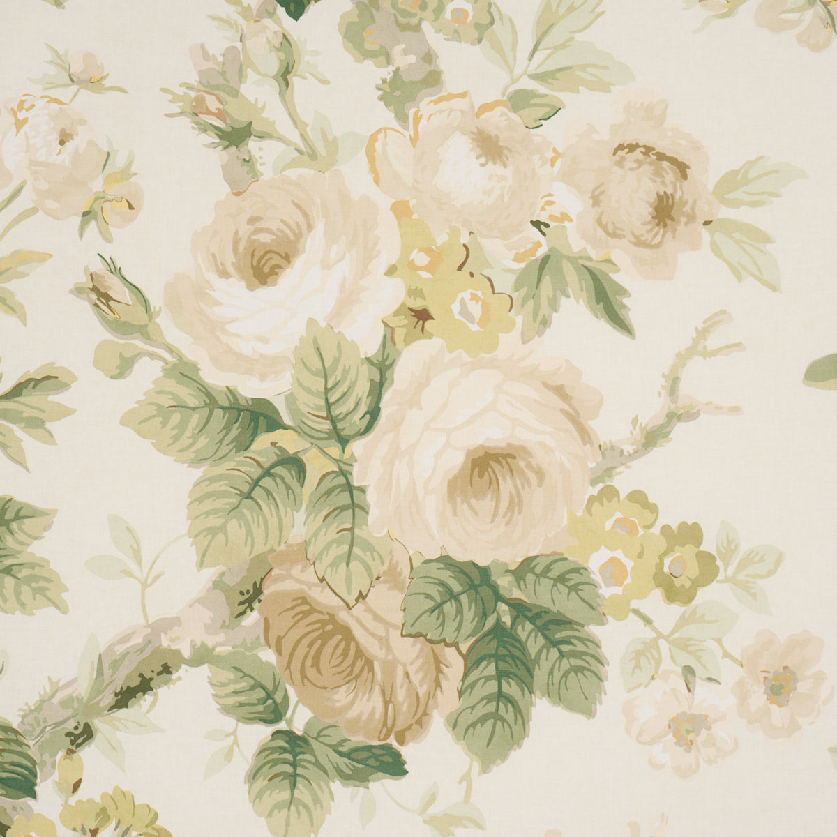 Nancy Floral - Ivory - Schumacher 177206 Fabric - Schumacher Fabric