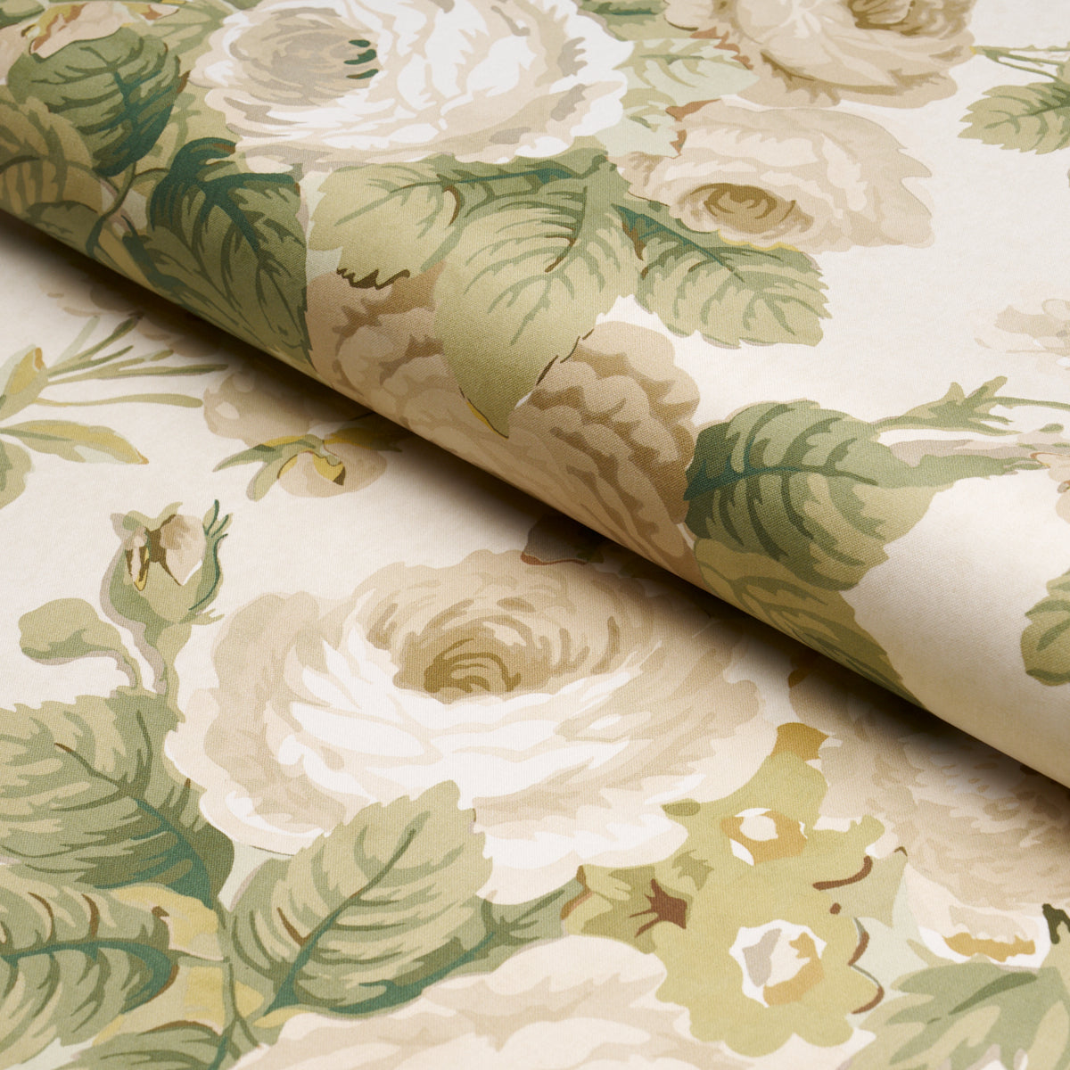 Nancy Floral - Ivory - Schumacher 177206 Fabric - Schumacher Fabric