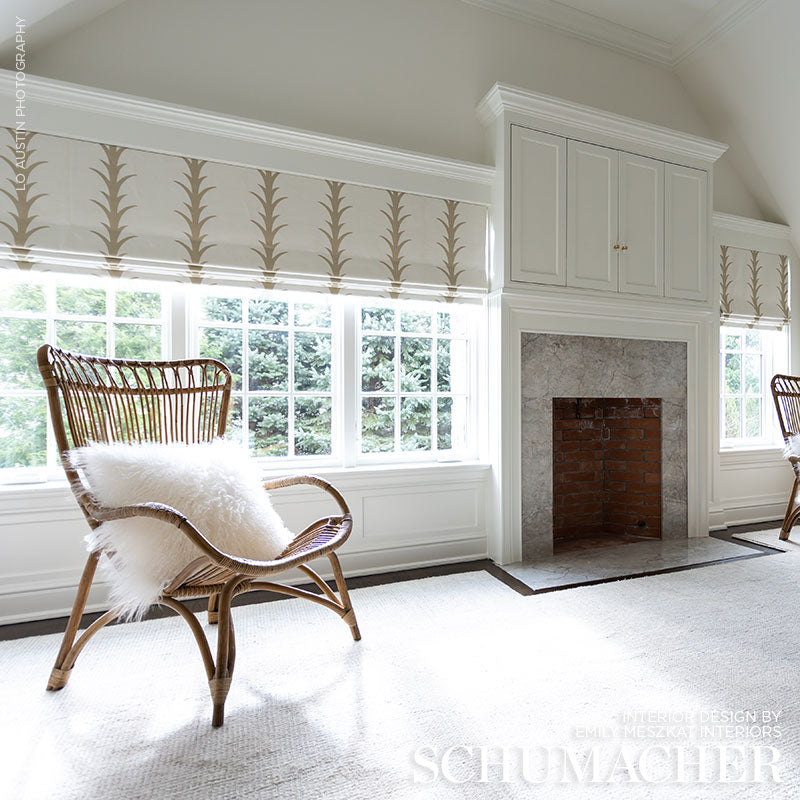 ACANTHUS-STRIPE-SAND-SCHUMACHER-177630 - Schumacher Fabric